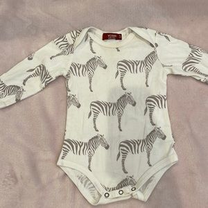 Milkbarn Zebra onesie